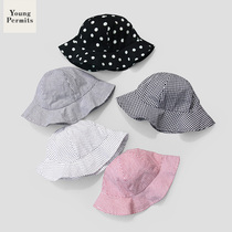 0-6-12 months baby sunshade hat cotton baby spring and summer thin Princess out sunscreen breathable fisherman hat
