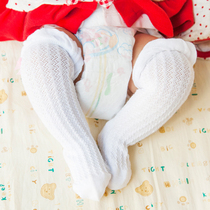 Baby Socks 01 years old spring and summer Net eye breathable thin baby girl princess long tube anti mosquito cotton high socks