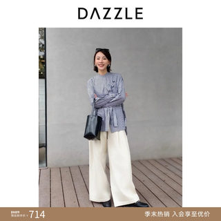 DAZZLE 地素牛仔裤2025年春季新款白色牛仔裤