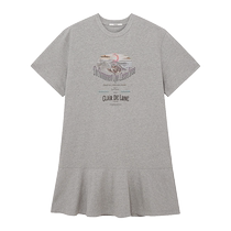 (Limited time offer) DAZZLE Dress 2024 Summer New Womens T-shirt Printed Skirt