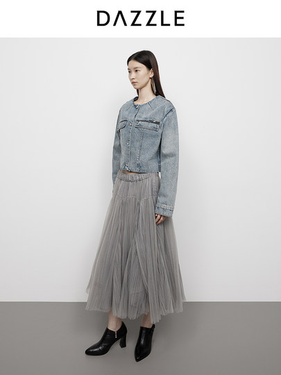 Юбка DAZZLE 25: Весенняя, сказочная, сетчатая, плиссированная, длинная юбка в балетном стиле