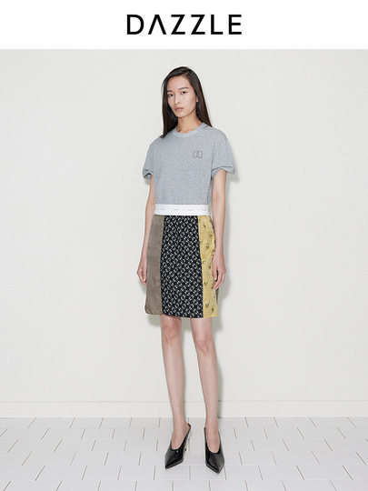 DAZZLE Rock Damen neuer Spleißrock im Yadan-Stil im chinesischen Stil