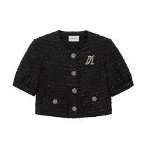 (Limited time special offer) DAZZLE short jacket 2024 summer new womens tweed button top