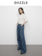 Dazzle Denim Jeans 2025 Spring Blue Denim Wide-Leg Pants