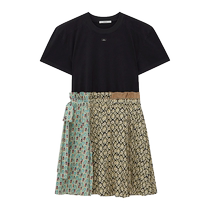 (Limited time offer) DAZZLE Dress 2024 Summer New Womens T-shirt Floral Skirt Mid Skirt