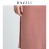 DAZZLE mùa xuân mô hình sóng cotton dệt kim nữ váy mỏng 2G1E7032H - Váy