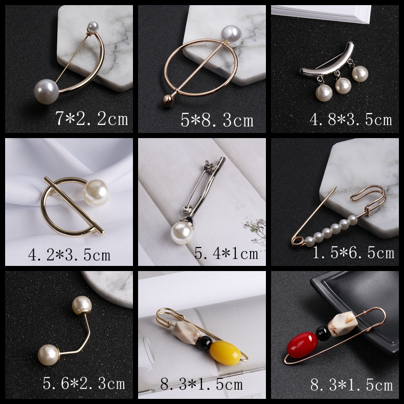 [Đặc biệt hàng ngày] đôi ngọc trai từ pin cổ áo len cardigan nhỏ pin neckline trâm nữ phần trên áo đàn bà khóa