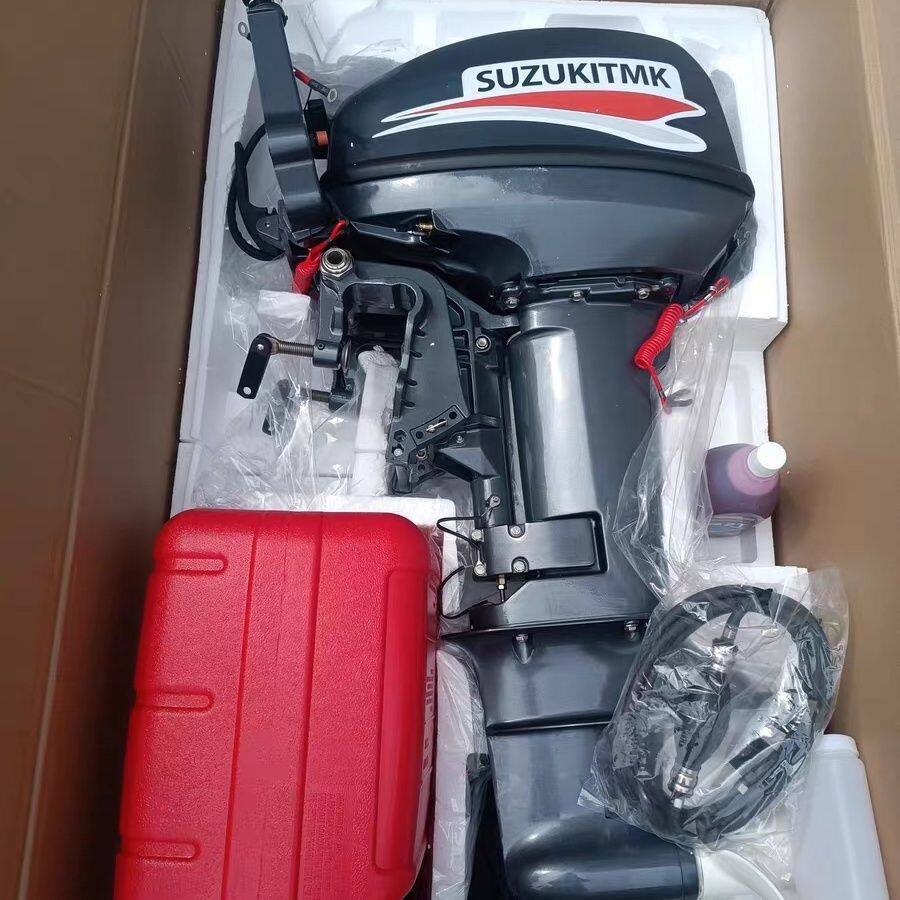 Подвесной лодочный мотор Suzuki TMK с водяным охлаждением, электрический морской гребной двигатель, лодочный крюк, гребной винт, бензиновый рыболовный винт Изображение 1