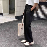 Летние ретро штаны, дизайнерские повседневные брюки, свободный прямой крой