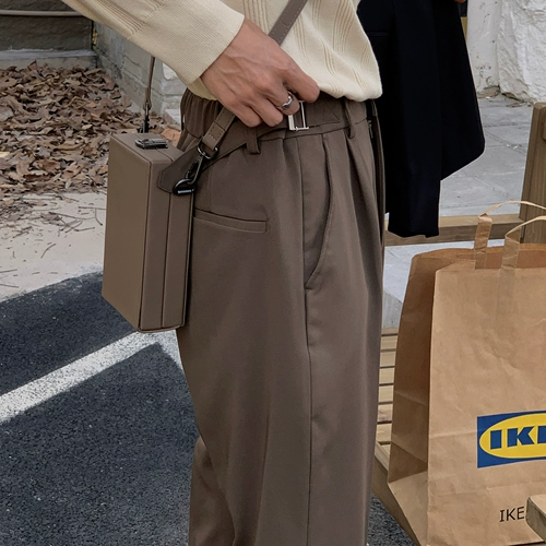 Цветные трендовые штаны, в корейском стиле, оверсайз, свободный прямой крой