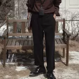 Зимние дизайнерские удерживающие тепло бархатные шерстяные штаны для отдыха