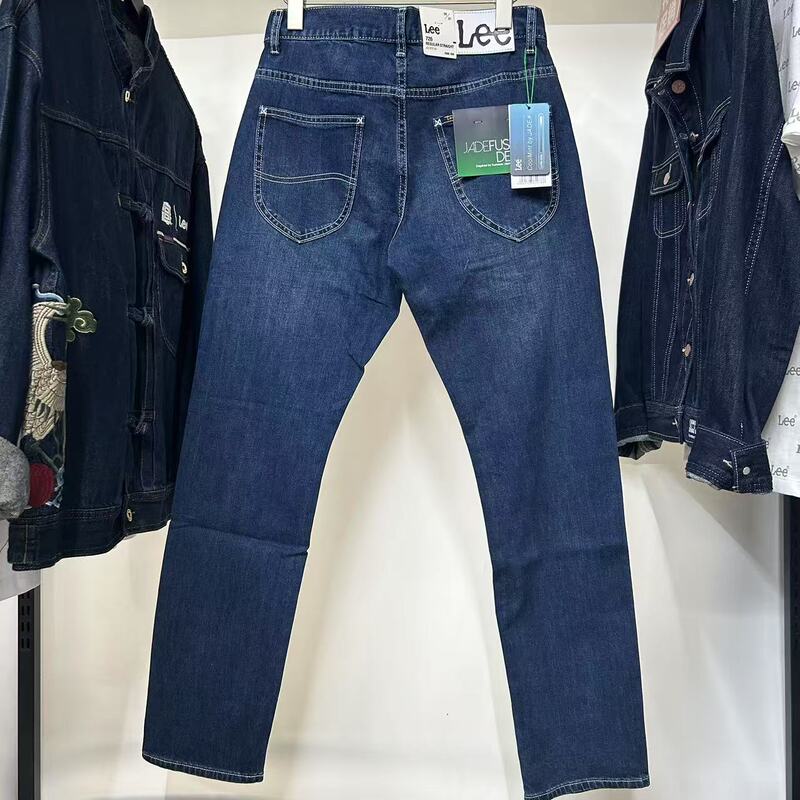 [Thin Summer Style] Lee Men's Dark Blue Straight-Leg Denim Pants Lmb100726P6600F-A00457