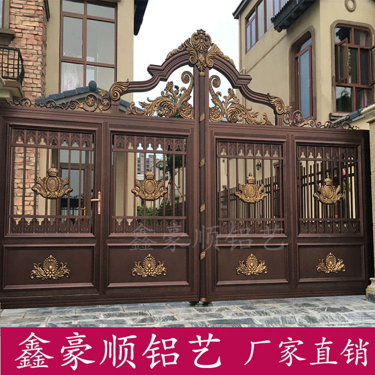 别墅铝艺大门,合肥别墅大门
