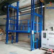Hydraulic manual lifting platform lifting cargo elevator automatic lifting platform indoor Villa guide rail elevator accessories
