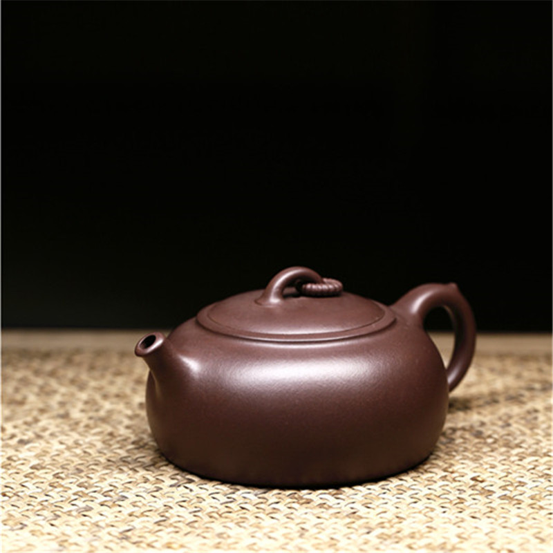 Yixing Dingshan Zisha nồi handmade đích thực địa phương nghệ sĩ dân gian tất cả các handmade không gu Qin vòng tròn nút chậu hoa đất nung