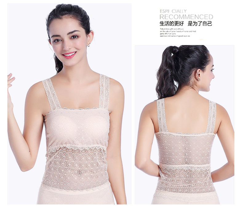 荷 黑白 蕾 Băng ruy băng đệm ngực hàng đầu quấn ngực chống sáng dây đeo dưới áo lót dài gợi cảm áo bra ống không dây