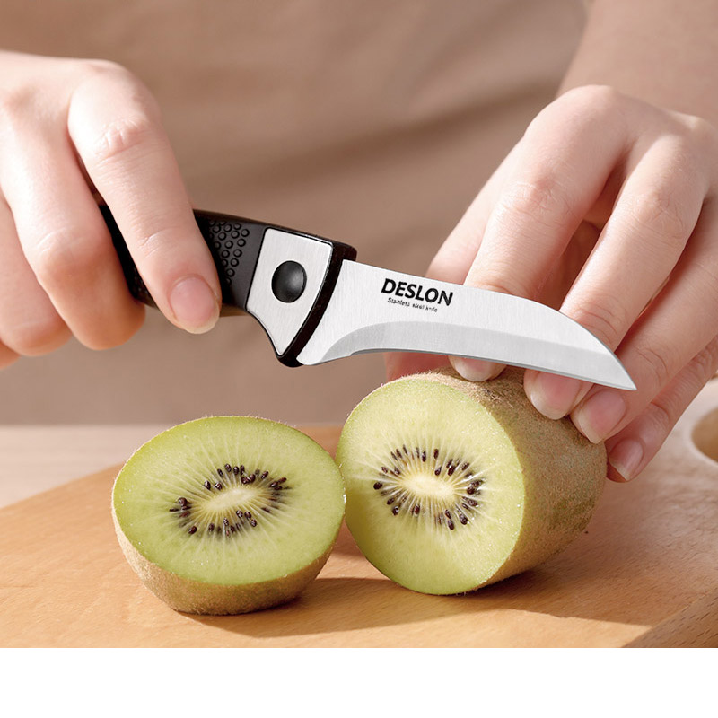 Deserlang Fruit Knife Home Outdoor Dormitory Paring Knife Upscale Ceramic Stainless Steel Portable Folding Cutter Sets