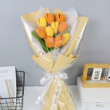 Плетеный трехмерный набор материалов ручной работы, реалистичный крючок для вязания для друга, букет, «сделай сам», подарок для девушки