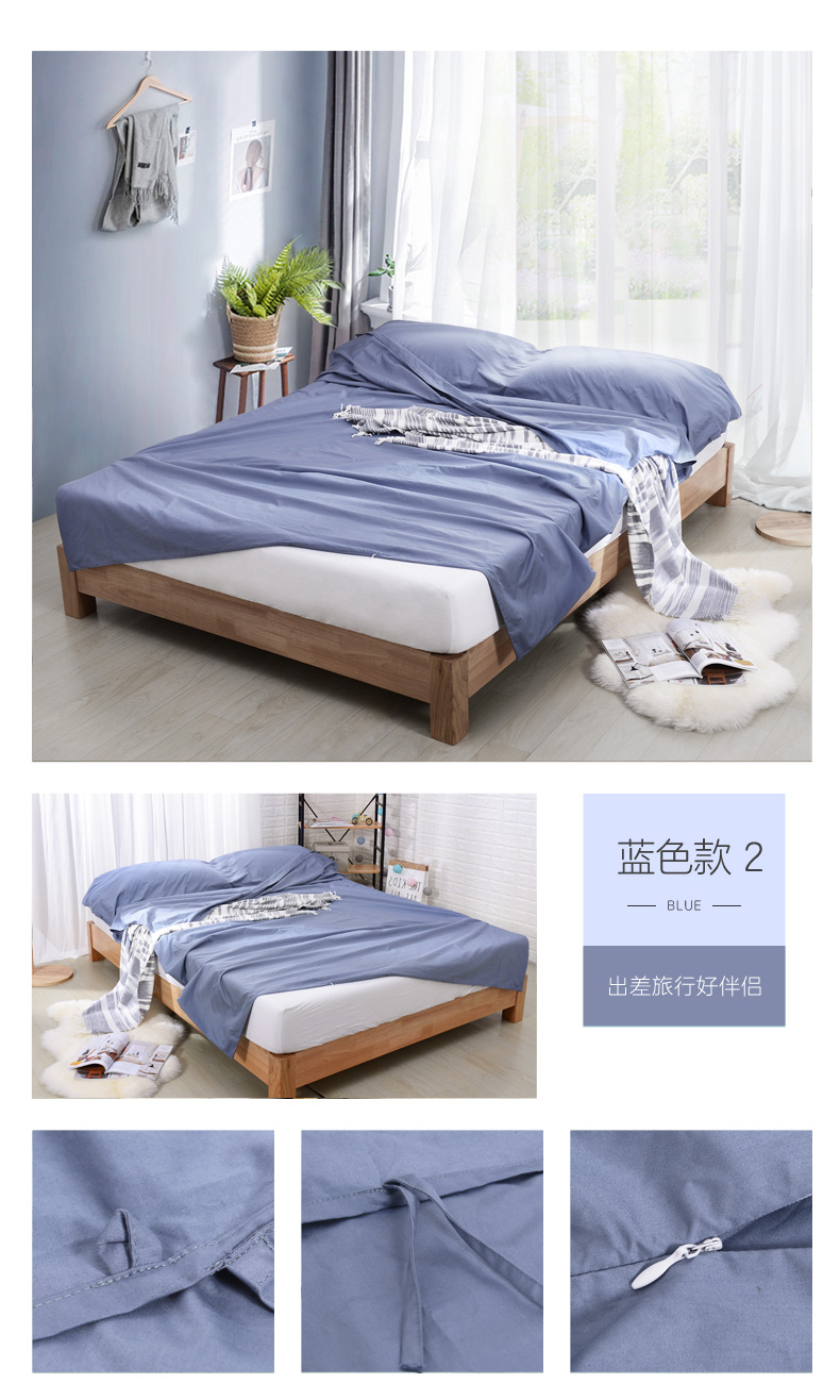 Fu Anna khách sạn bẩn túi ngủ cotton dành cho người lớn đôi di động chống bẩn khách sạn du lịch mùa hè túi ngủ mỏng