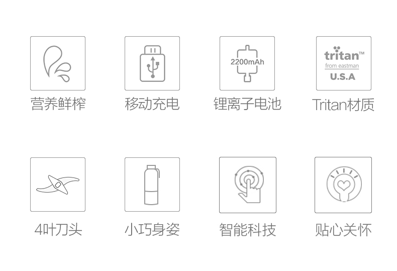máy ép savtm Máy ép trái cây đẹp cầm tay tự động nhỏ điện USB sạc không dây lắc trái cây cốc nước quả - Máy ép trái cây máy ép
