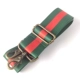 Зеленые и красные полосатые медные аксессуары