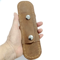 Коричнево-желтая сумасшедшая кожаная пряжка с кожа