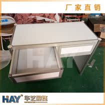 Exhibitors reception table rectangular consultation table octagonal consultation booth detachable table aluminum profile