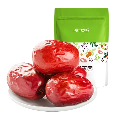 楼兰丝路 Jujube Hetian Jujube Red Dates 500g Синьцзян Специальность младшего Jujube сушеное фрукты.
