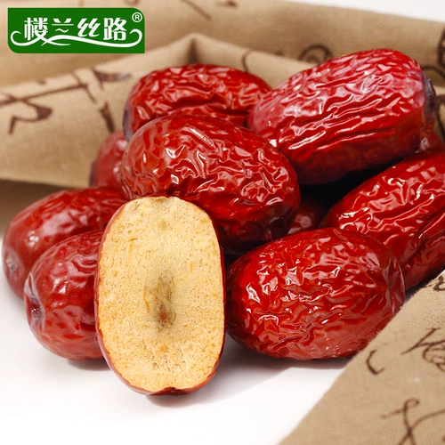 楼兰丝路 Органические красные свидания Ruoqiang Jujube Чай с длинным молочным зажимом орехи сухой не -хето