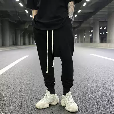 Dark Roe classic Joker Haren pants pants INS trendicoi with terry cotton black casual thick cotton pants