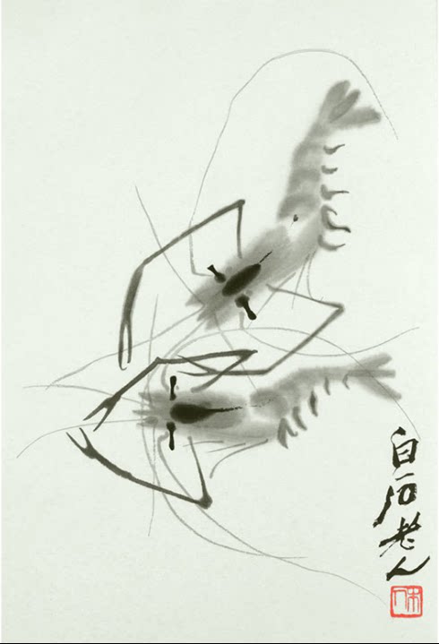 ] Su Embroidery Embroidery Diy Beginology Kit Water Ink Shrimp Hand Embroidery Self-Learning Materials Bag