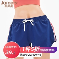 Gammels Fitness Room Sports Shorts Women Side Zip Casual Outwear Anti Walking Light Running Fitness Breathable Yoga Pants