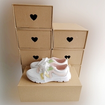 Thickened hard storage box Storage paper shell shoe box Carton carton drawer kraft carton Simple moving drawer carton