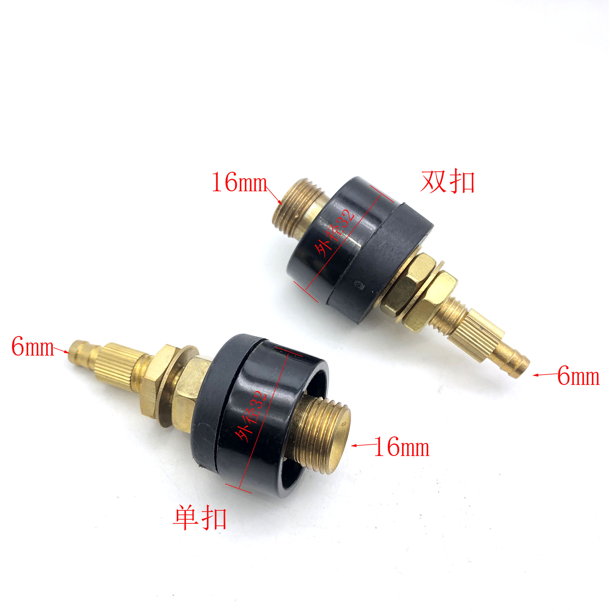 Ruiling electric welding machine with one M16 gas-electric joint snap argon arc welding machine positive joint welding machine accessories