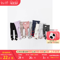David Bella childrens clothing girls pantyhose Autumn New bow bottom pantyhose womens baby elastic pants