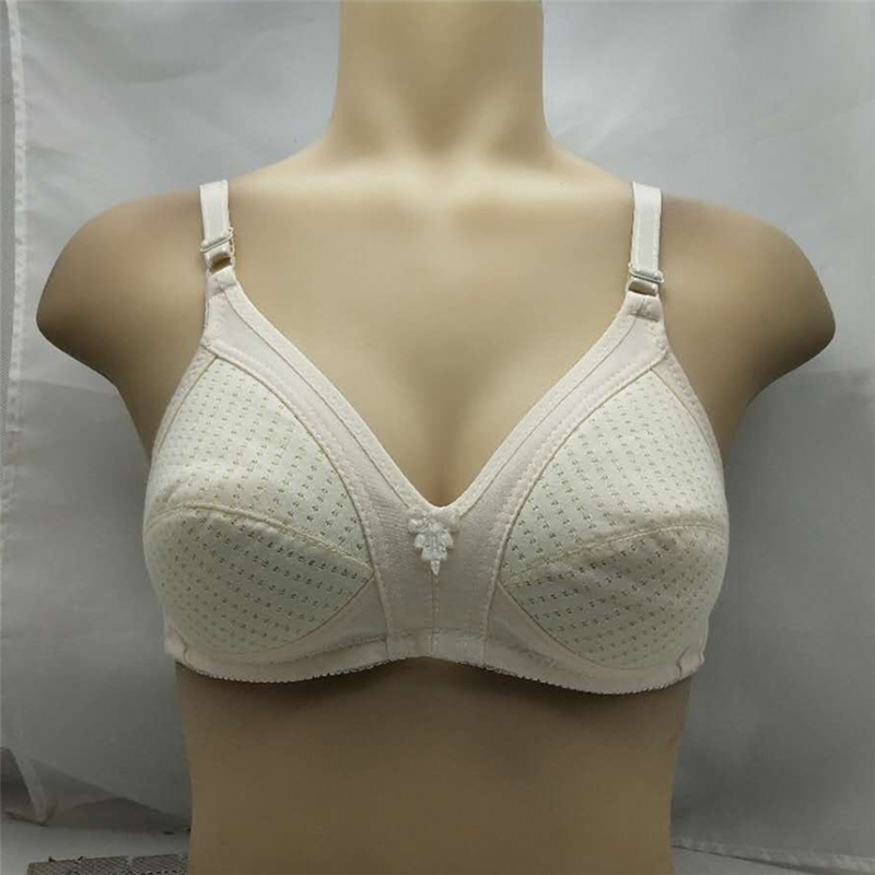 Quần lót nữ thoáng khí cho bé size lớn bằng vải cotton trung niên không có vòng thép không xốp thoải mái phần mỏng mùa hè quần áo nữ