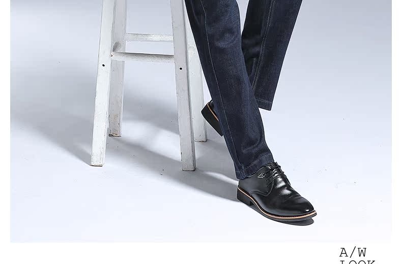 Wen Shi đặc biệt năm túi cơ bản 2018 thu đông 2018 sản phẩm mới ở eo thoải mái quần denim nam quần lửng thời trang nam hàn quốc	