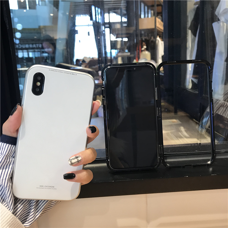 jhc翻盖手机壳苹果x抖音同款免透明盖式新款双