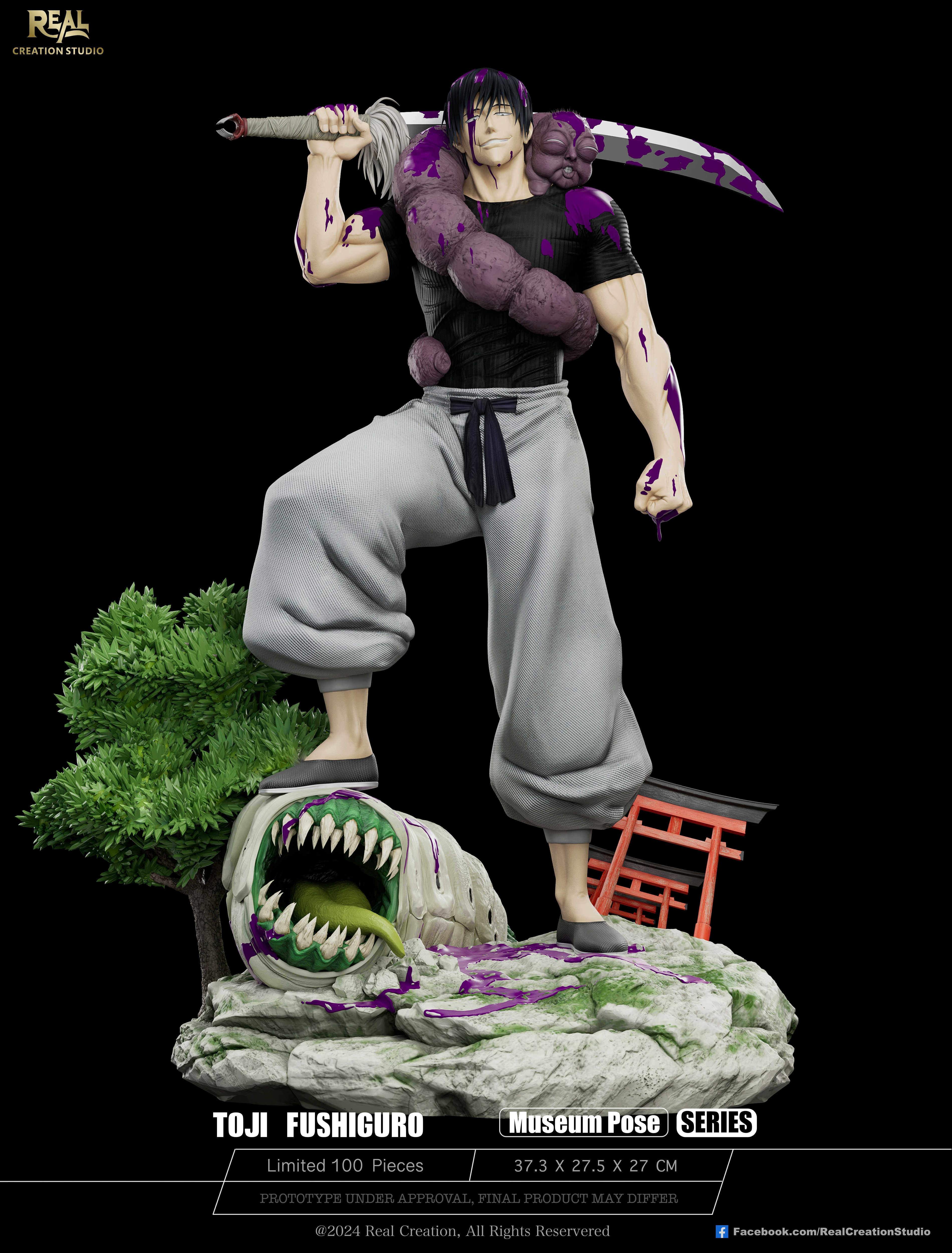 REAL Studio Jujutsu Kaisen Fushiguro Toji Resin Statue In Stock