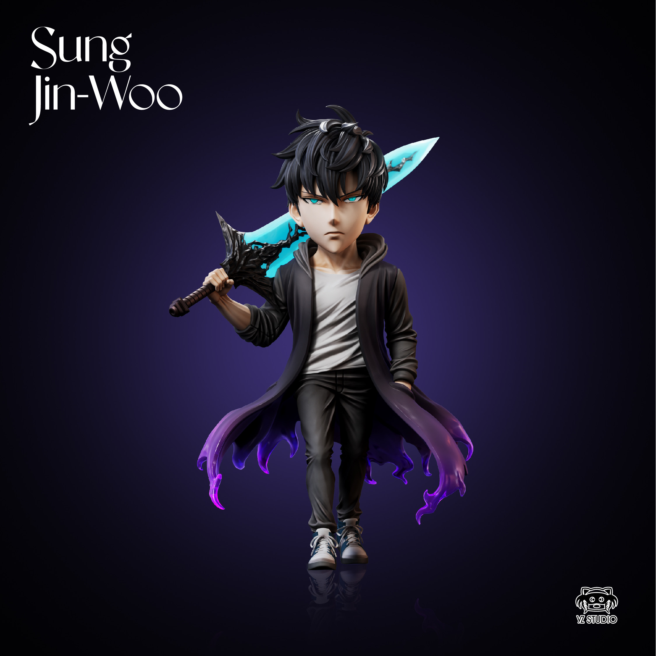 YZ Studio Solo Leveling Jin Woo Model in stock WCF Scale Resin