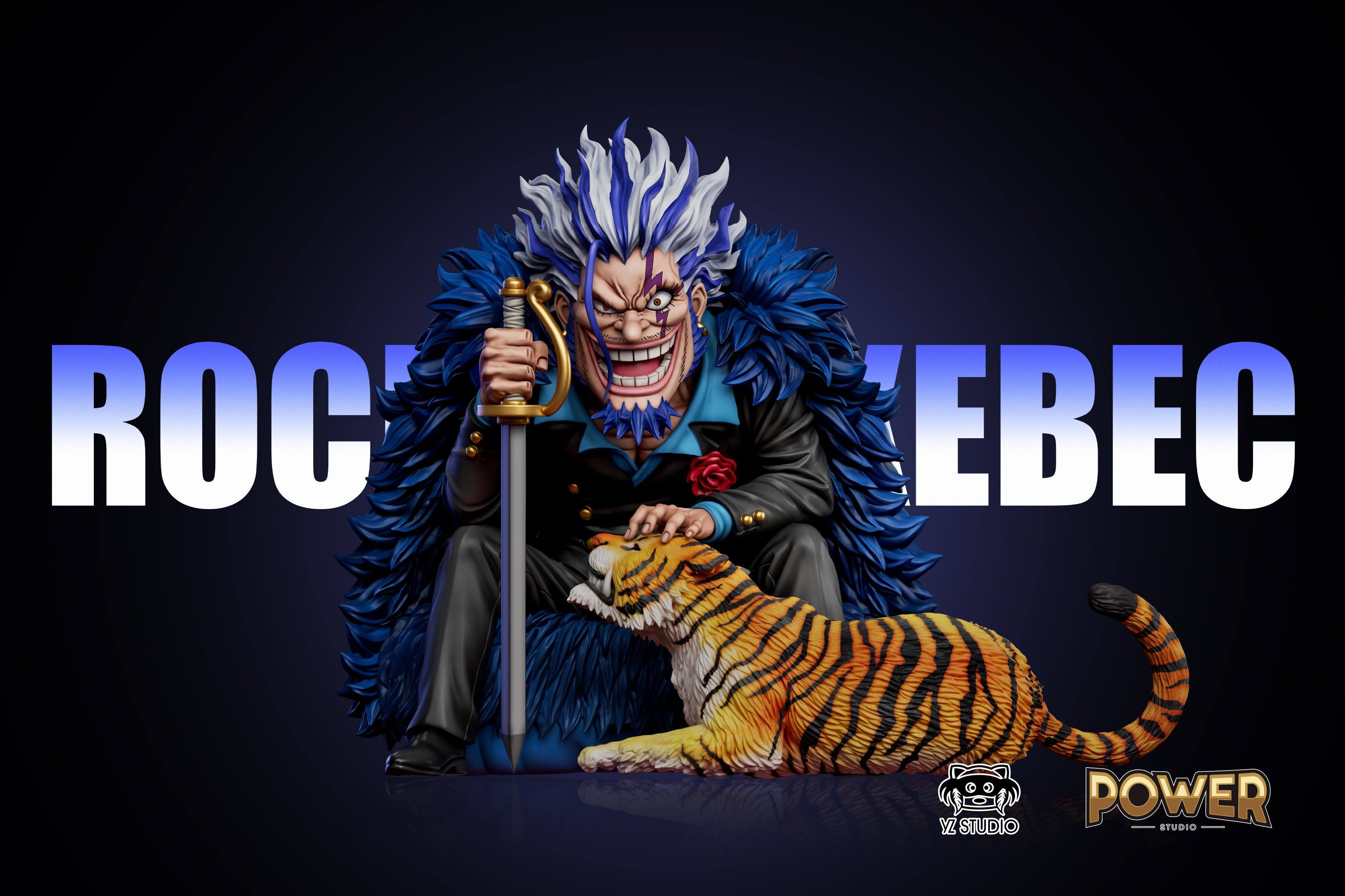 YZ Studio One Piece Rocks D. Xebec Model Pre-order Painted Tiger