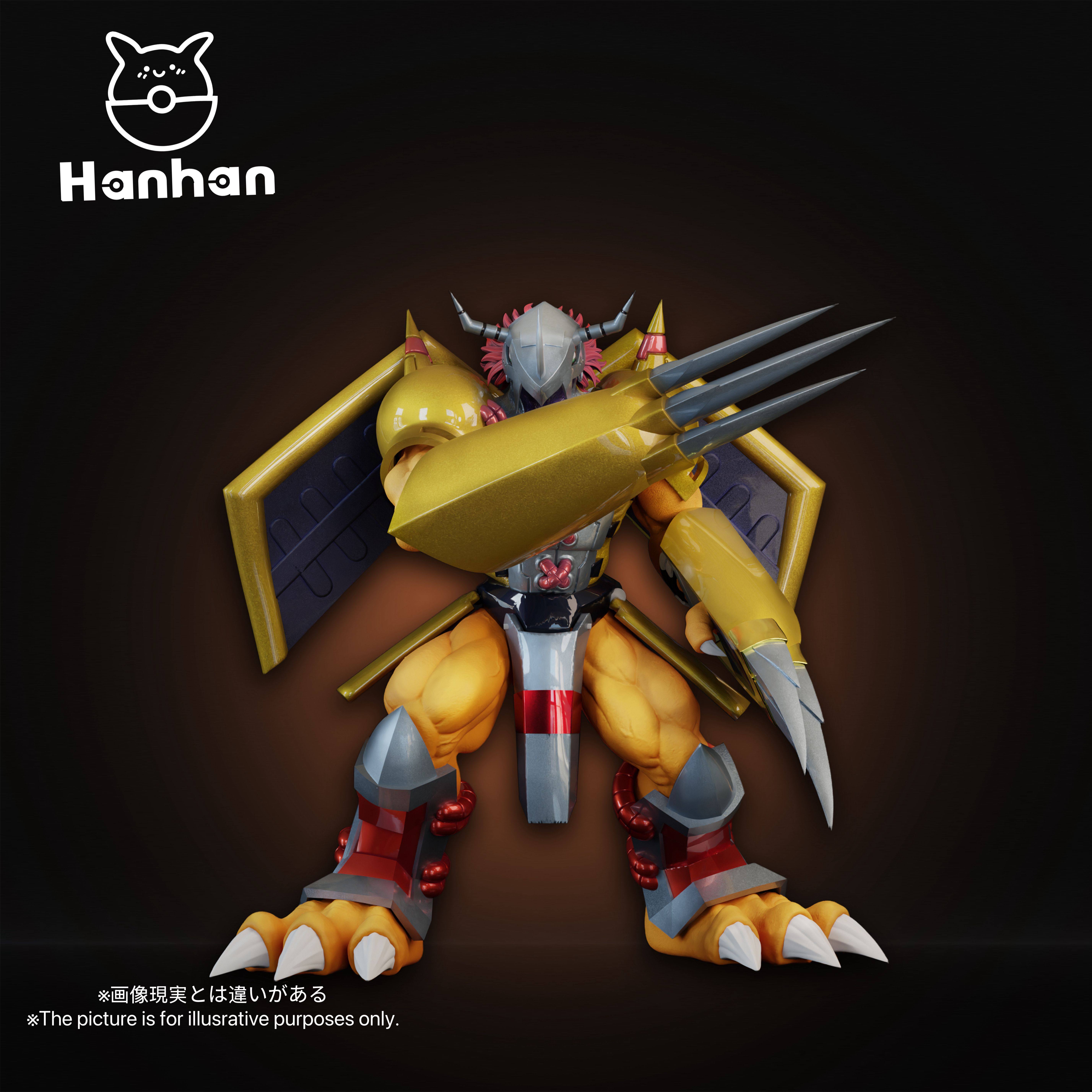 HanHan Studio Digimon War Greymon Resin Statue Pre-order H18cm