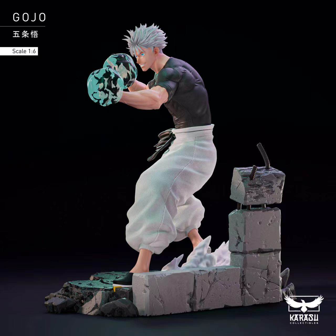 Karasu Collectibles Jujutsu Kaisen Gojo Satoru Staue H28cm PU