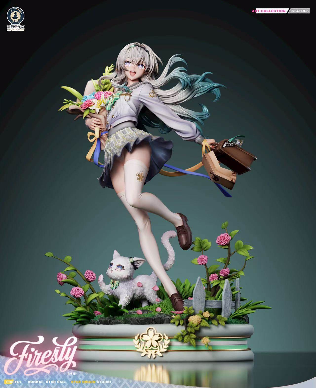H-I Star Rail Firefly Action Figure 1/6 | PVC 39 Cm | Modello Da Collezione Per Gioco Anime - 4