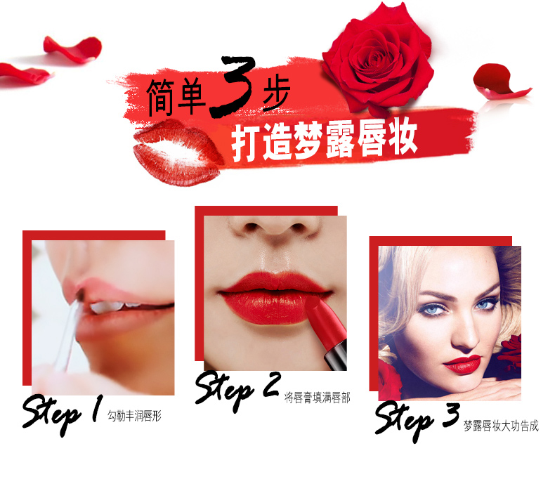 Mật ong Phật Phật Monroe Monroe Son môi Son dưỡng ẩm bền màu Không dễ làm mất màu Đỏ Cổ điển Nữ son gilaa