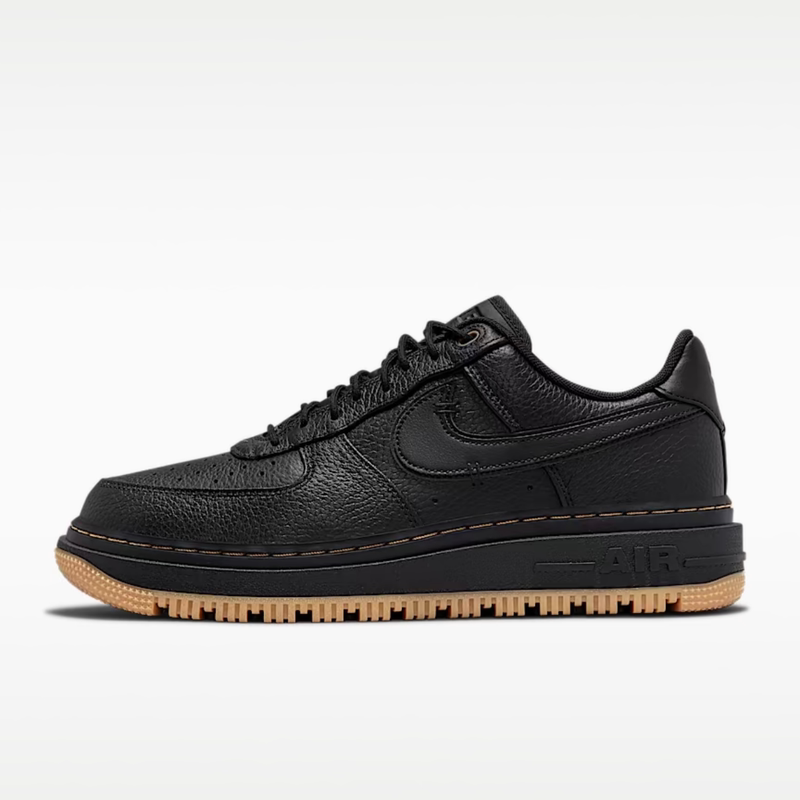 Nike Nike Men's Shoes Air Force One Sneakers Black Raw Rubber Af1 Low-Top Casual Shoes Sneakers Db4109-001