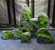 Fiberglass simulated moss stone artificial snow wave stone dry landscape Zen landscaping garden decoration ornaments rockery stone