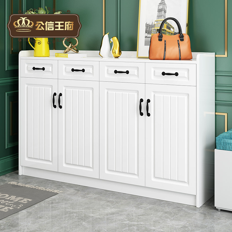 Doorway shoe cabinet minimalist modern door hall Closet Living Room Large Capacity Locker Balcony Cabinet White Home Shoe Closet