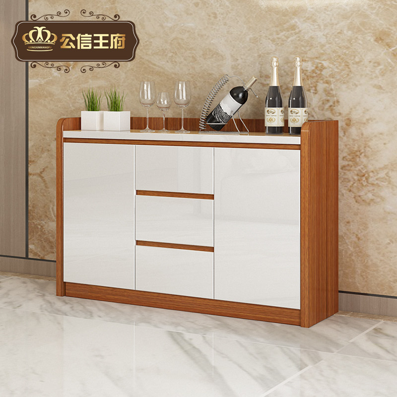 Dining Cabinet Minima Modern Toasted Lacquered Wine Cabinet Tea Water Cabinet Living-room Dining Room Dining cupboard Integral Cupboard Sub kitchen Kitchen Preparation Cabinet