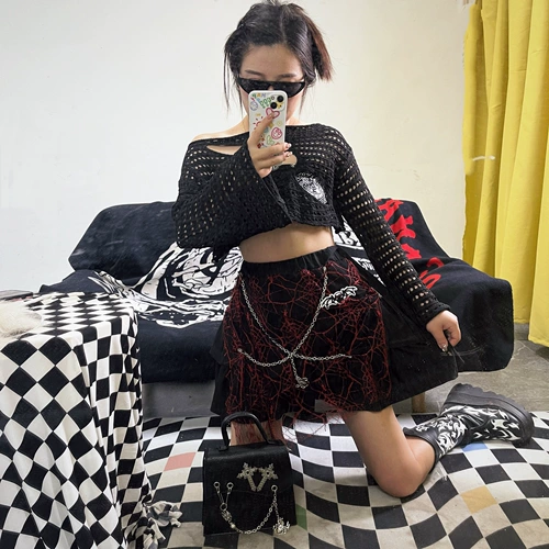 Оригинальная юбка, генерирование электричества, в стиле панк, европейский стиль